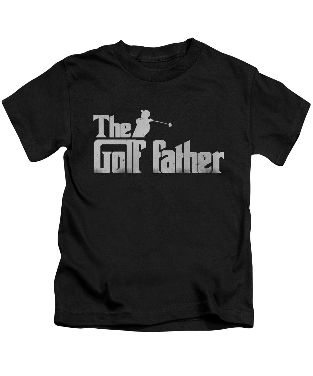 Athlete Kids T-Shirt featuring the digital art The Golf Father by Jacob Zelazny