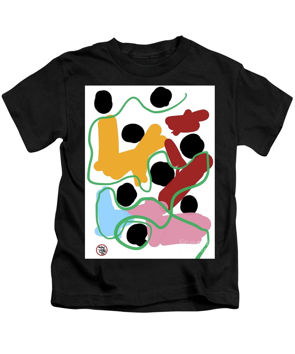  Kids T-Shirt featuring the painting The Journey by Oriel Ceballos