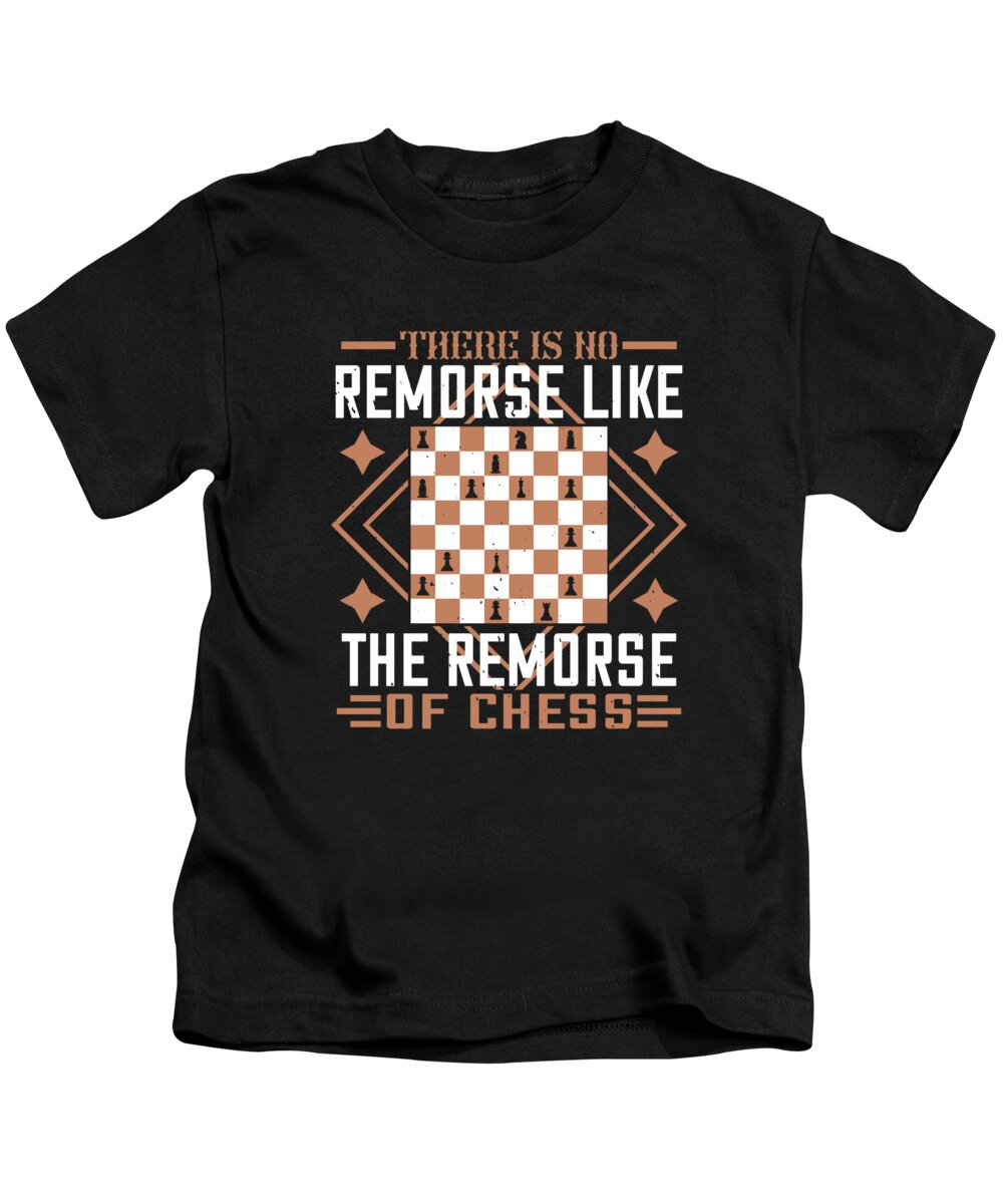 Queen Kids T-Shirt featuring the digital art There is no remorse like the remorse of chess by Jacob Zelazny