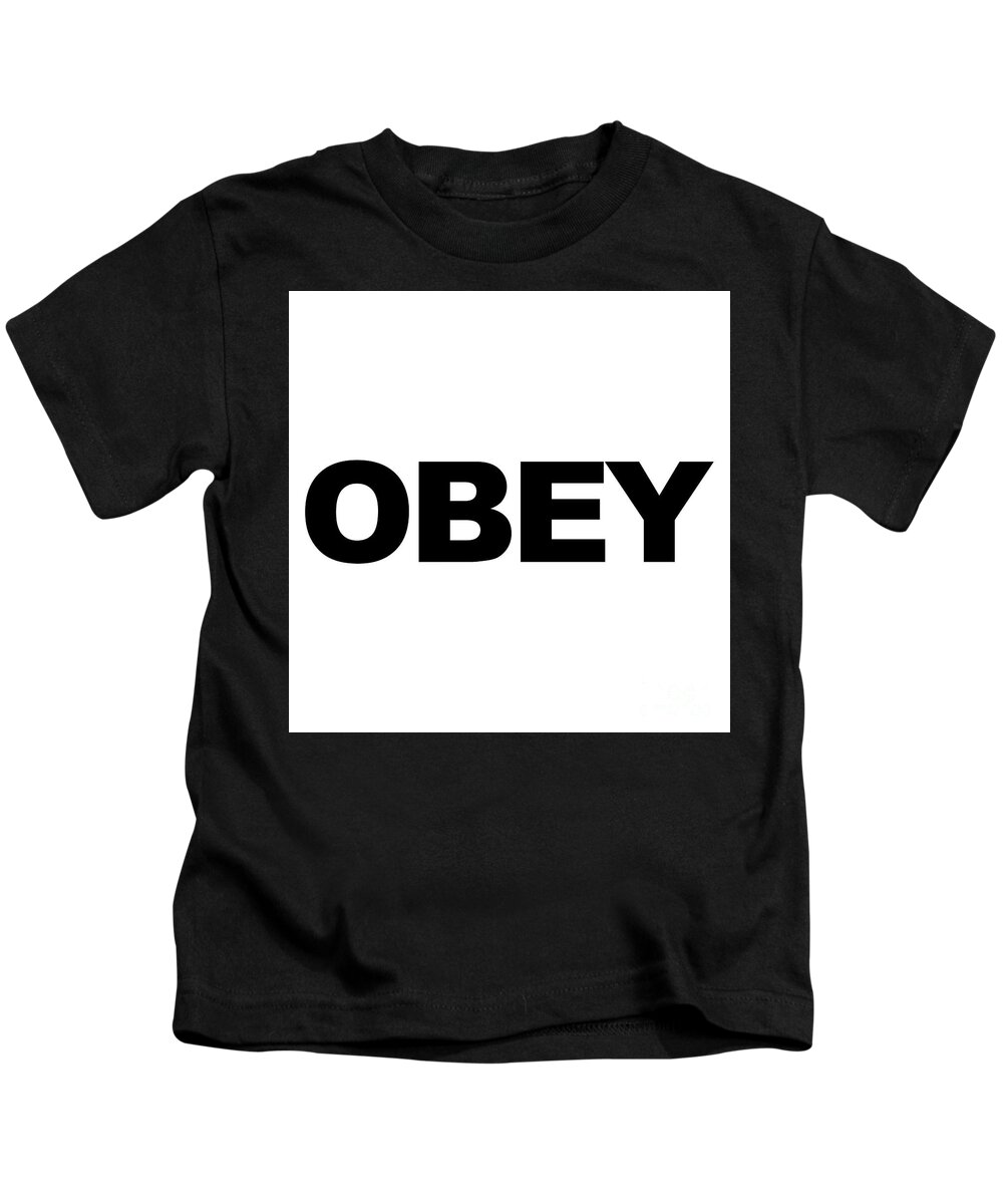 Face Mask Kids T-Shirt featuring the photograph They Live Covid Face Mask - OBEY by Aloha Art