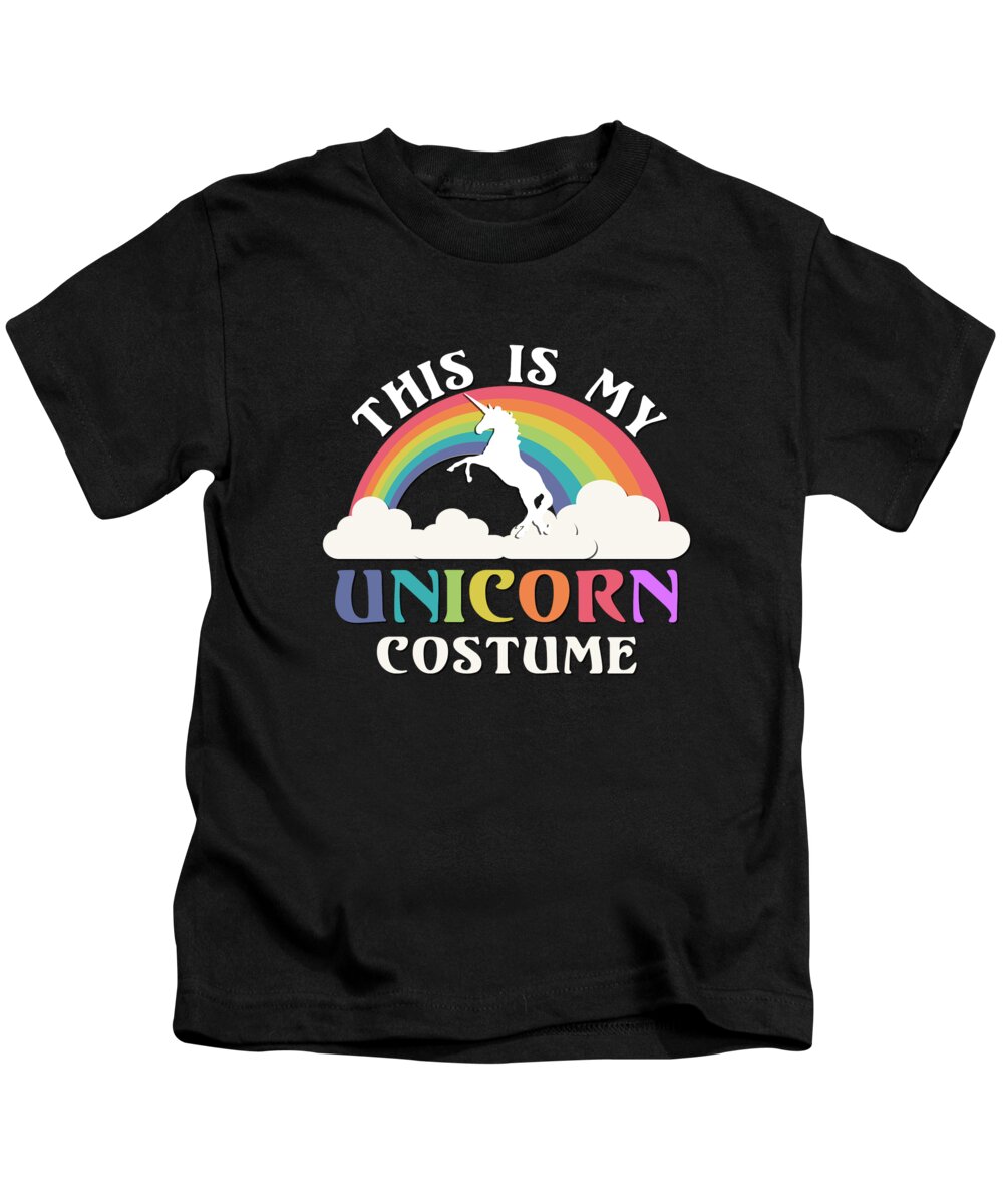 Funny Kids T-Shirt featuring the digital art This Is My Unicorn Costume by Flippin Sweet Gear