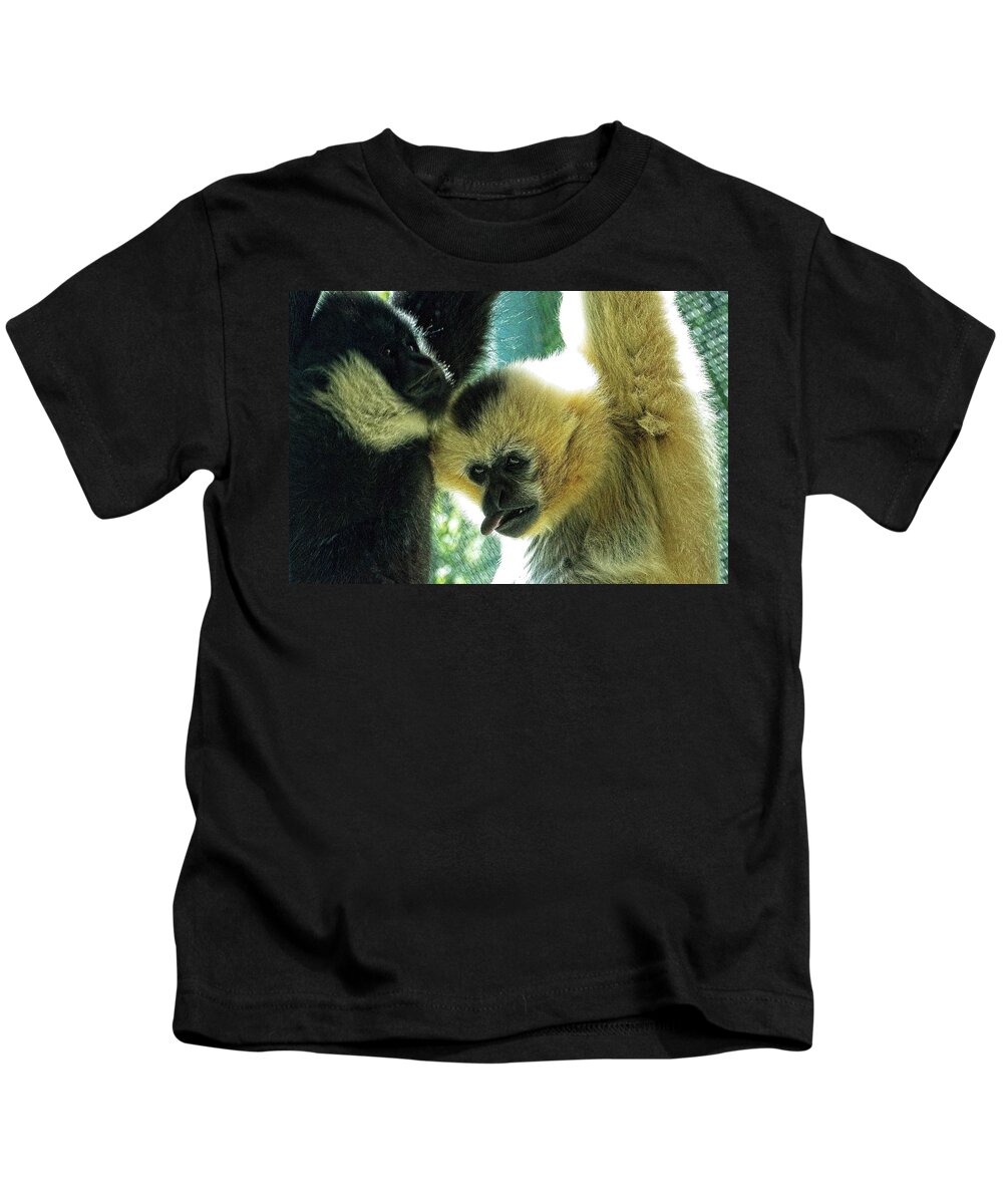 Animal Kids T-Shirt featuring the photograph Tired Of Hanging by David Desautel