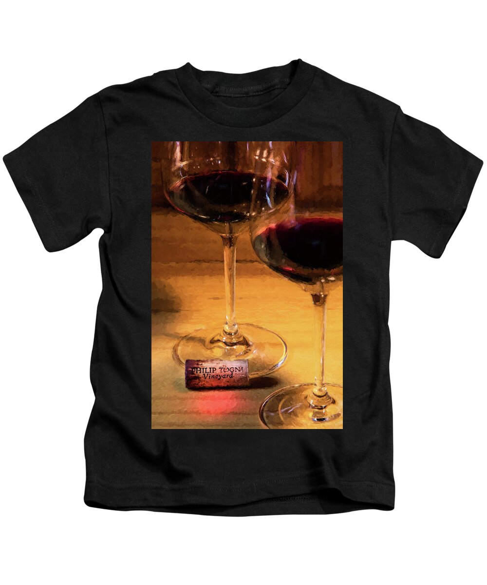 Cabernet Sauvignon Kids T-Shirt featuring the photograph Togni Wine 3 by David Letts