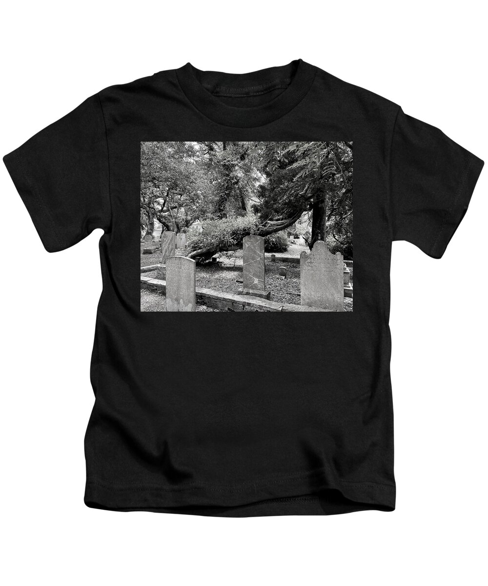 Beaufort Kids T-Shirt featuring the photograph Treenado BW by Lee Darnell