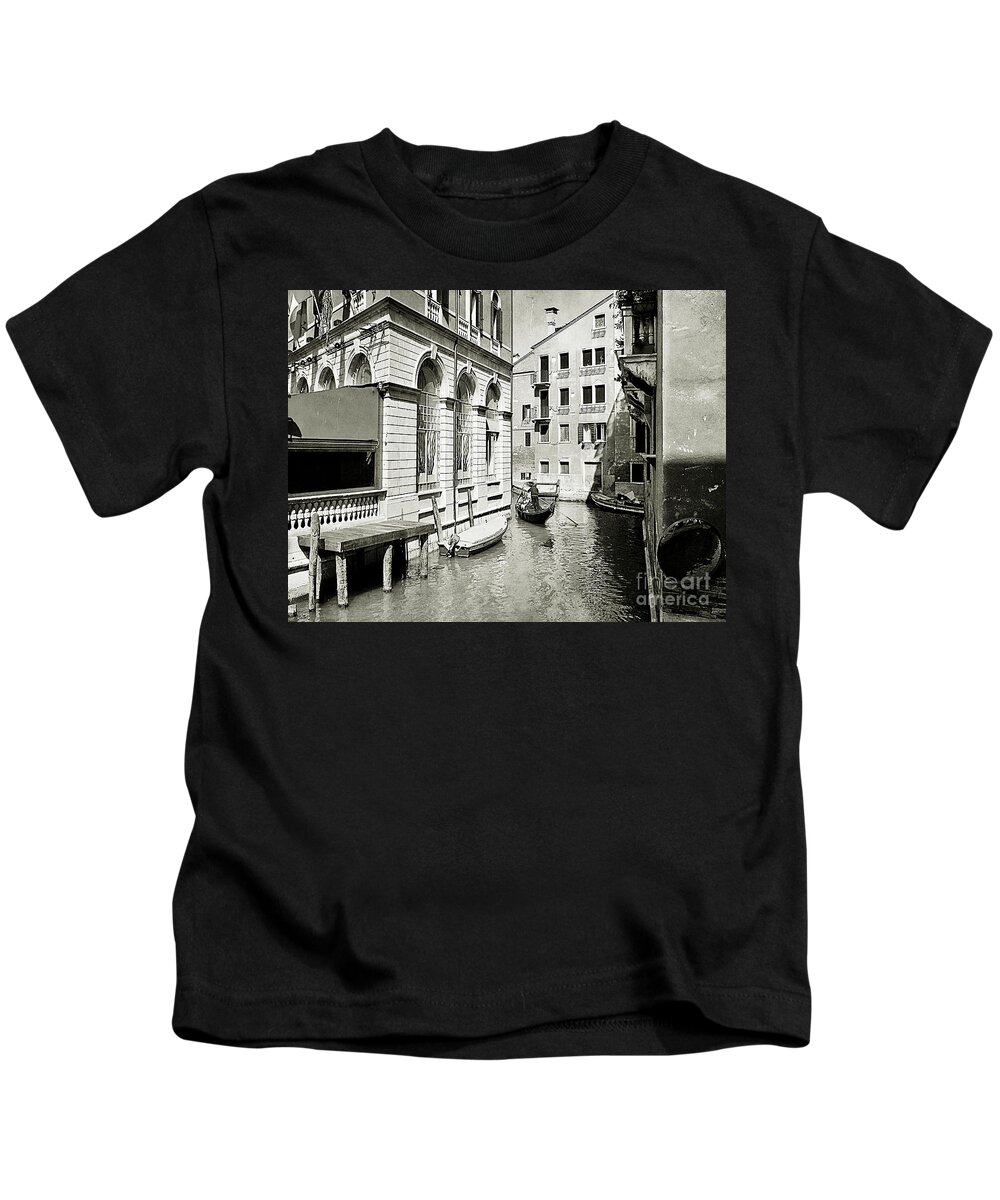 Venice Canals Kids T-Shirt featuring the photograph Venice Series 5 by Ramona Matei