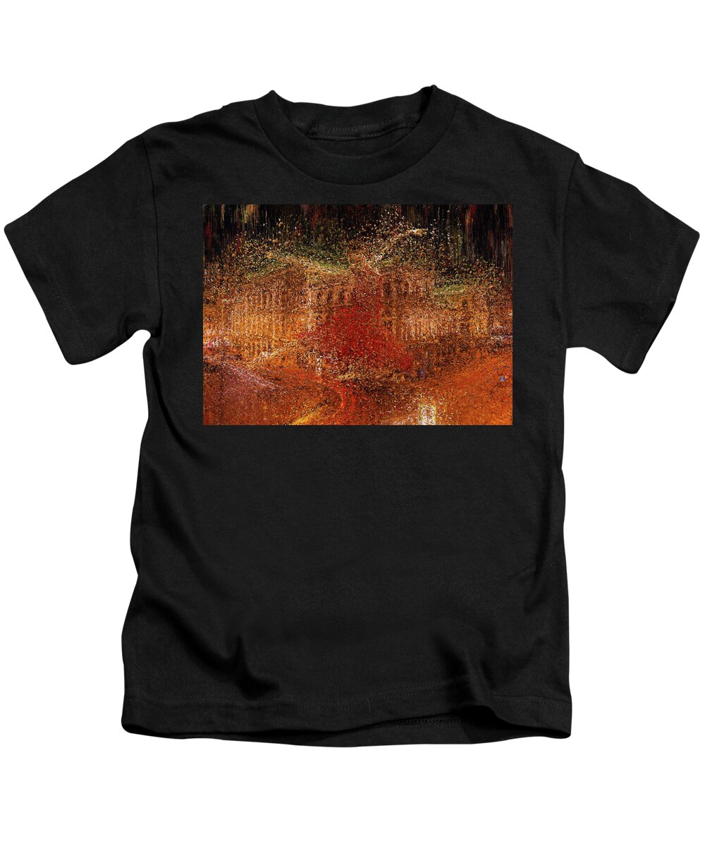 Opera Kids T-Shirt featuring the painting Viennese Mood by Alex Mir