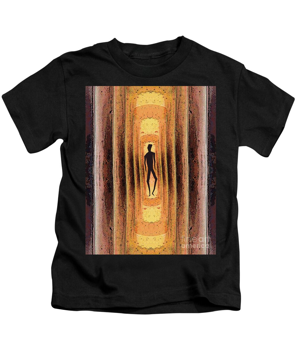 Sun Kids T-Shirt featuring the digital art Walking On The Sun by Phil Perkins