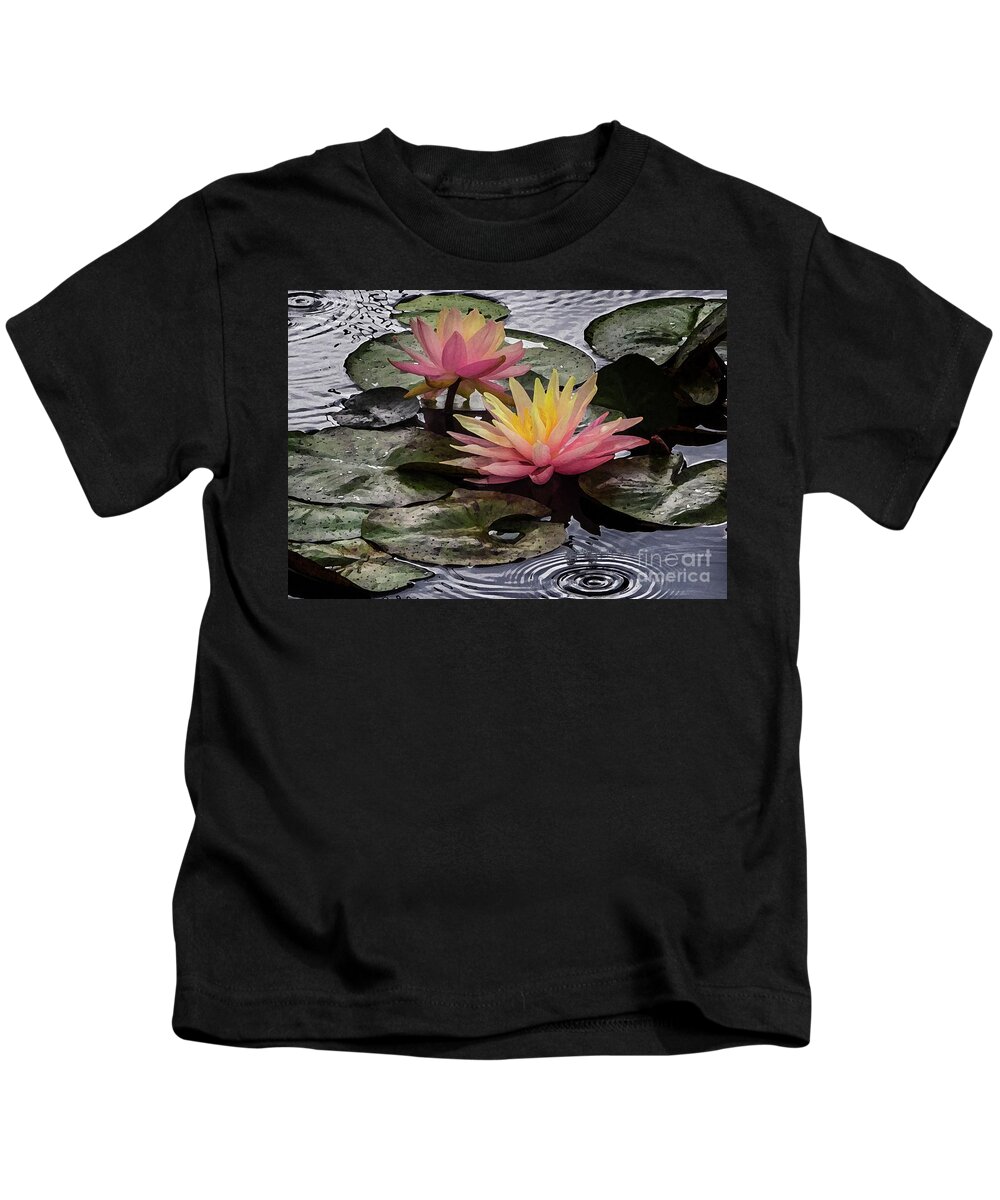 Flowers Kids T-Shirt featuring the photograph Water Lily by Neala McCarten