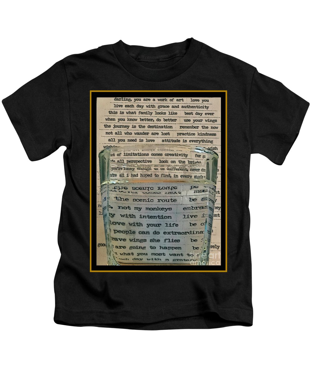 Memes Kids T-Shirt featuring the digital art Word search by Diana Rajala