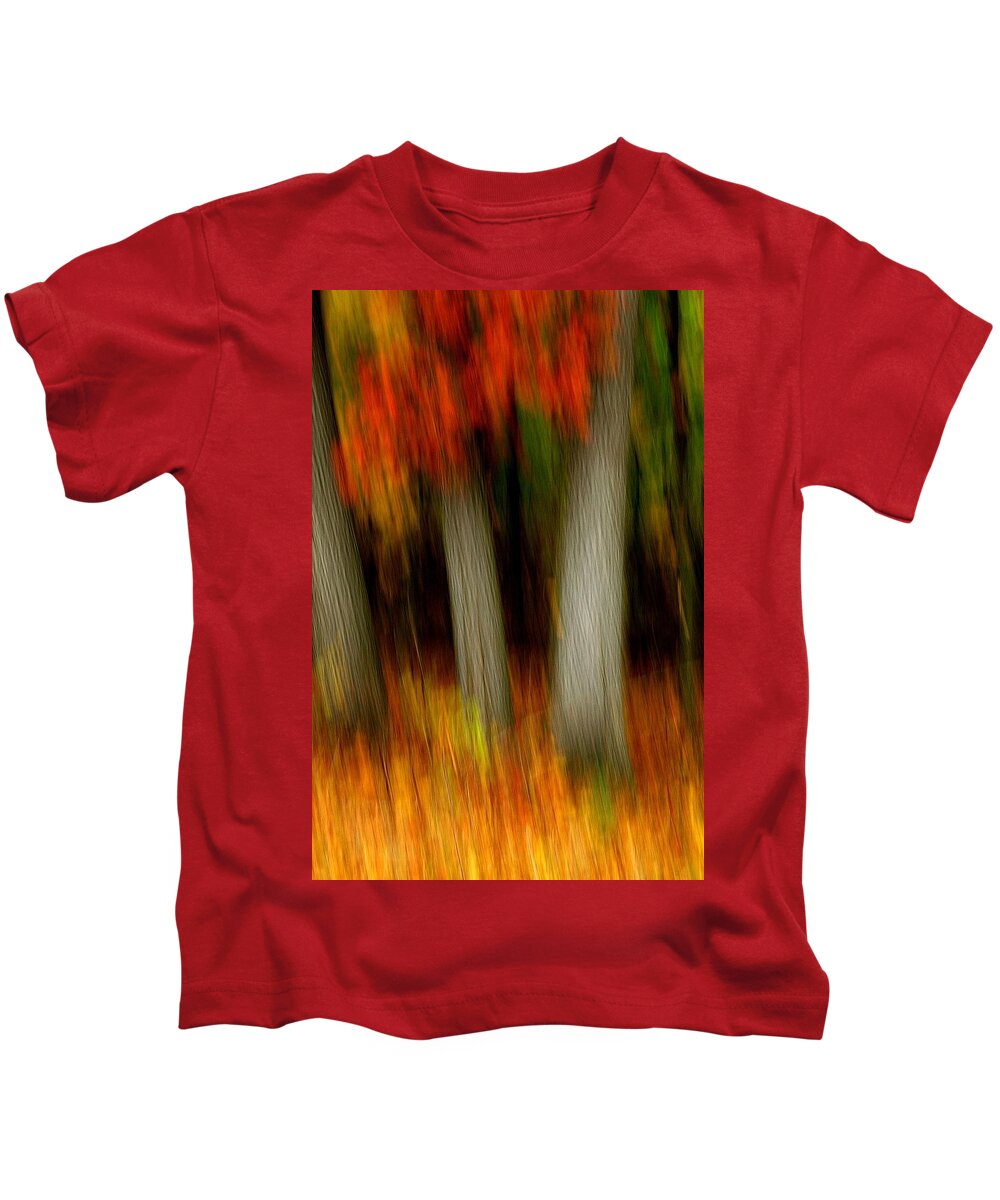 Woods Kids T-Shirt featuring the photograph Blazing in the Woods #2 by Randy Pollard