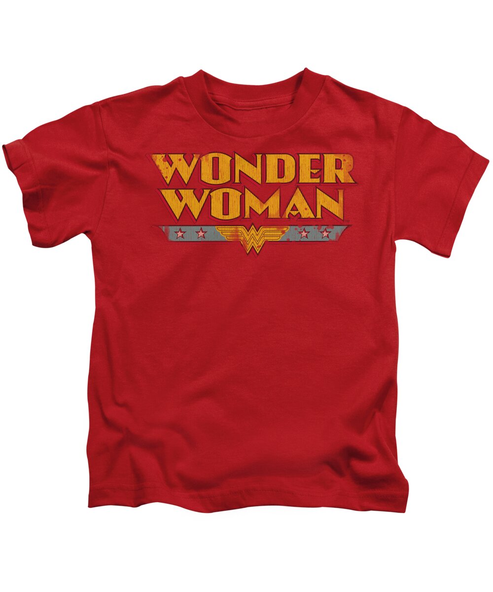 Dc Comics Kids T-Shirt featuring the digital art Dc - Wonder Woman Logo by Brand A