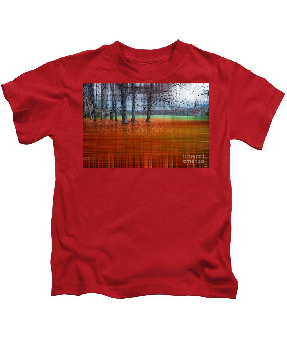 Abstract Kids T-Shirt featuring the photograph abstract atumn II by Hannes Cmarits