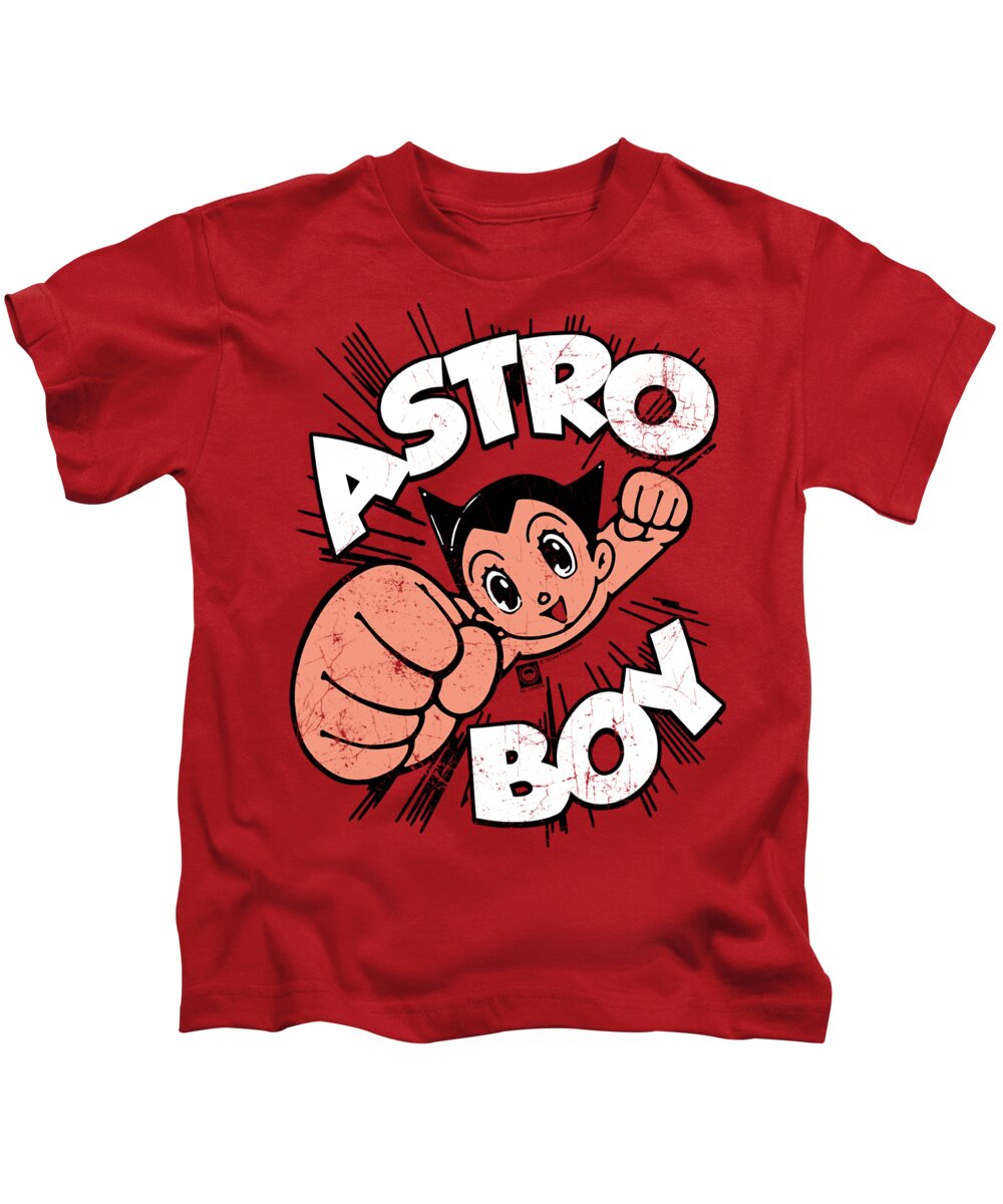  Kids T-Shirt featuring the digital art Astro Boy - Flying by Brand A