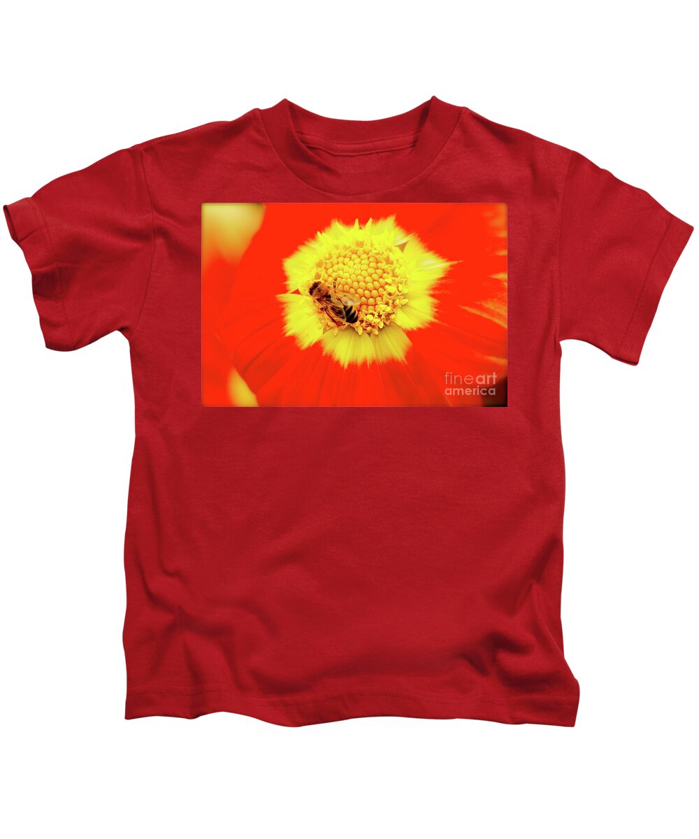 Bee Kids T-Shirt featuring the photograph Beeutiful by Lisa Billingsley