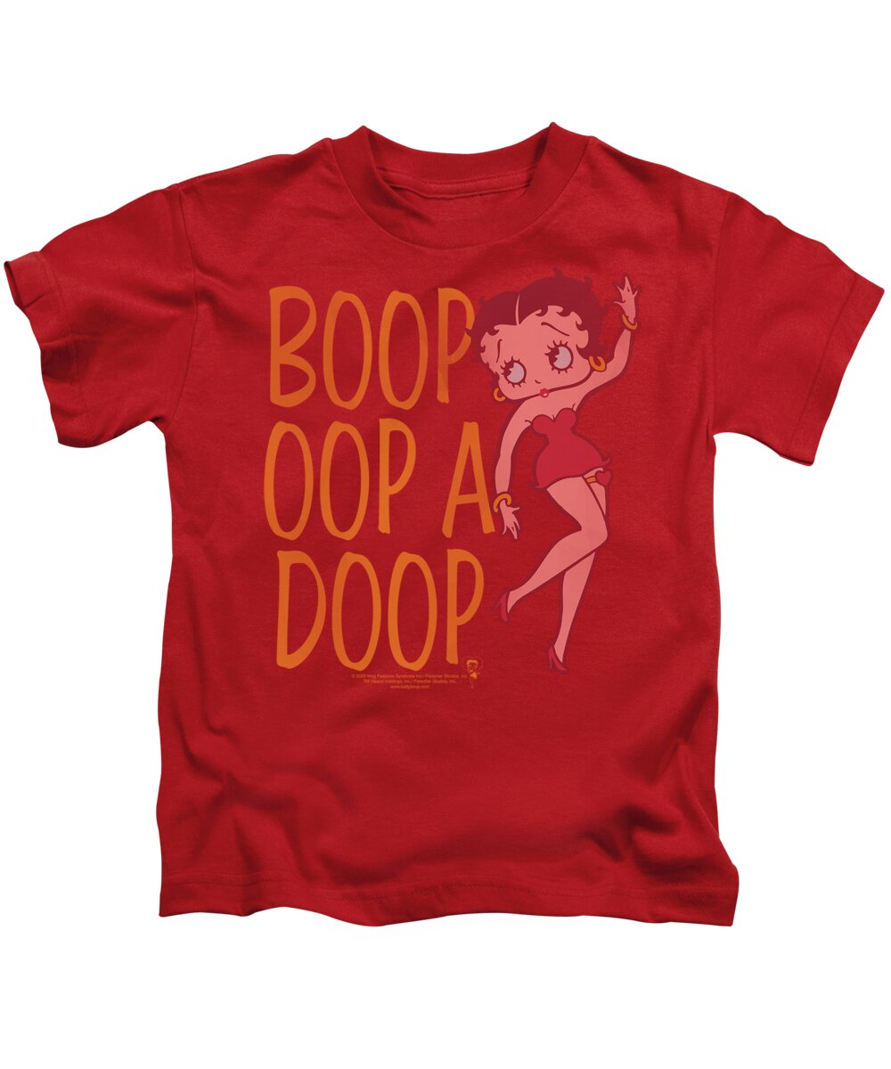 Betty Boop Kids T-Shirt featuring the digital art Boop - Classic Oop by Brand A