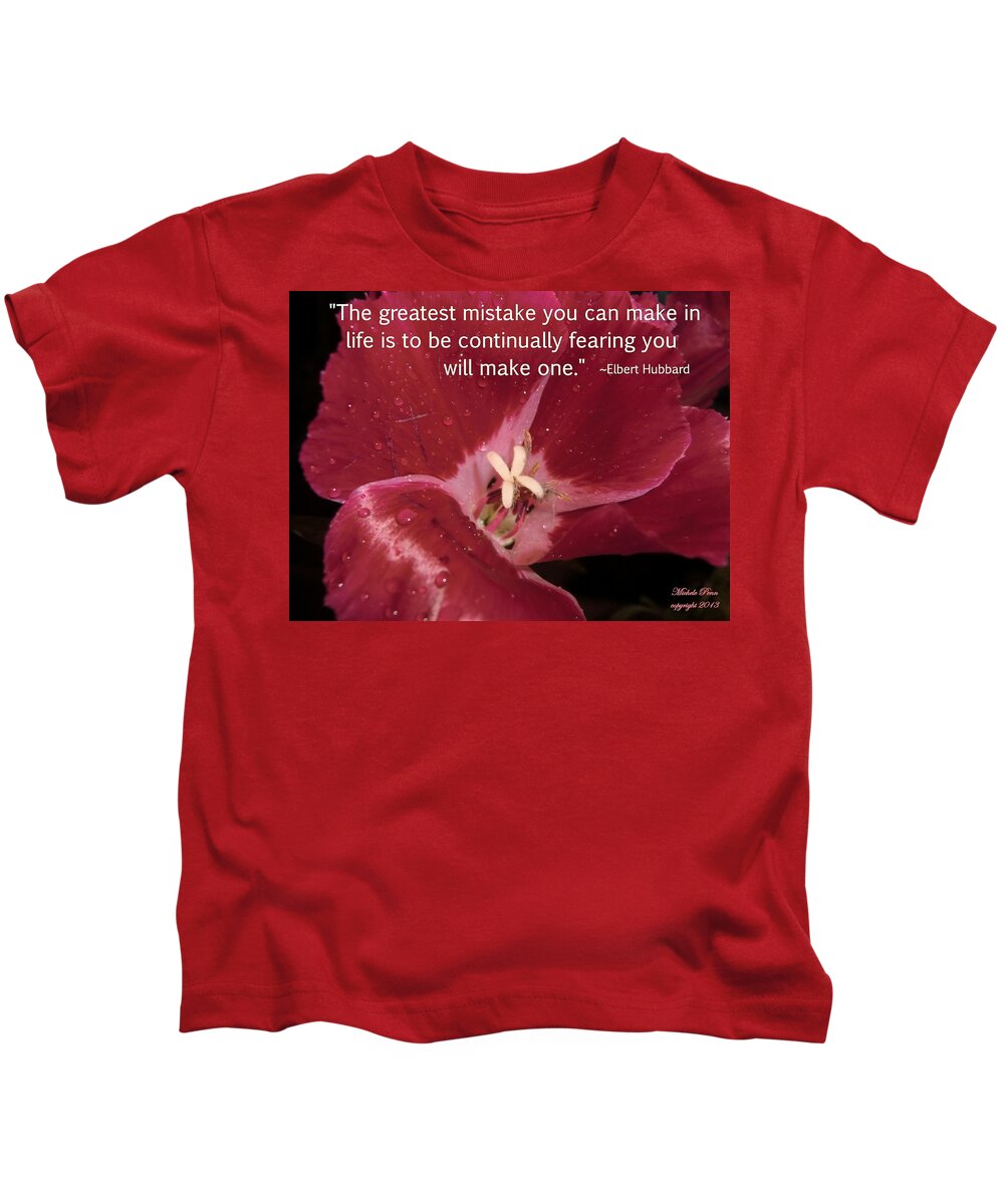Choose Your Quote Kids T-Shirt featuring the photograph Choose your Quote Choose your Picture 8 by Michele Penn