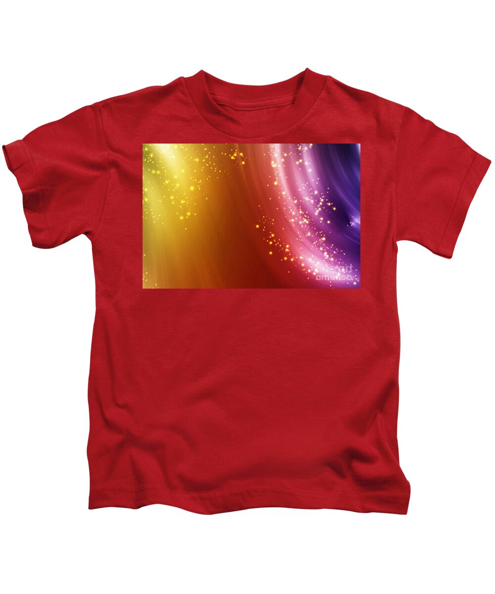  Abstract Kids T-Shirt featuring the digital art Colorful fog by Amanda Mohler