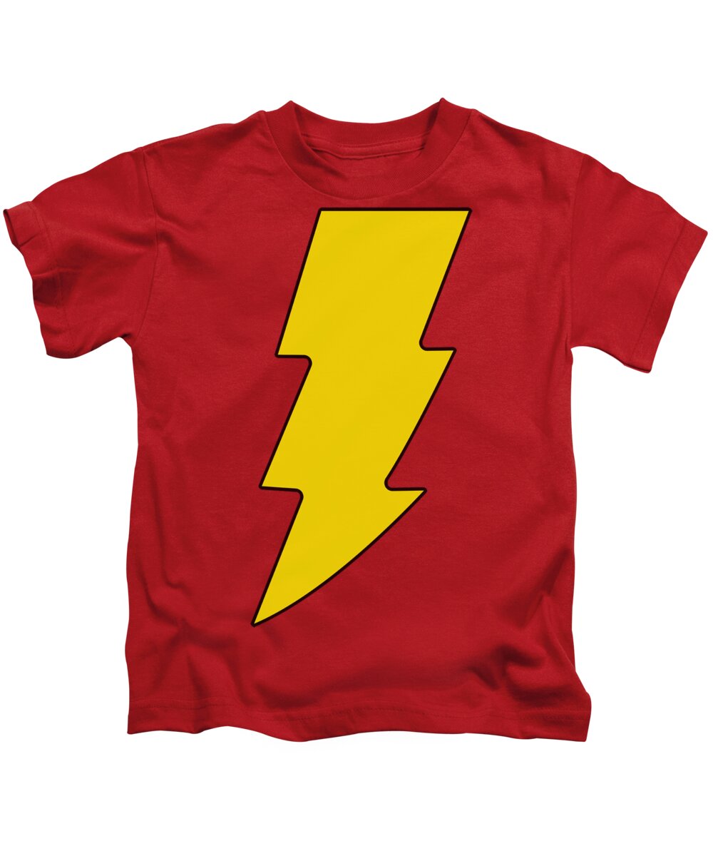 Dc Comics Kids T-Shirt featuring the digital art Dc - Shazam Logo by Brand A