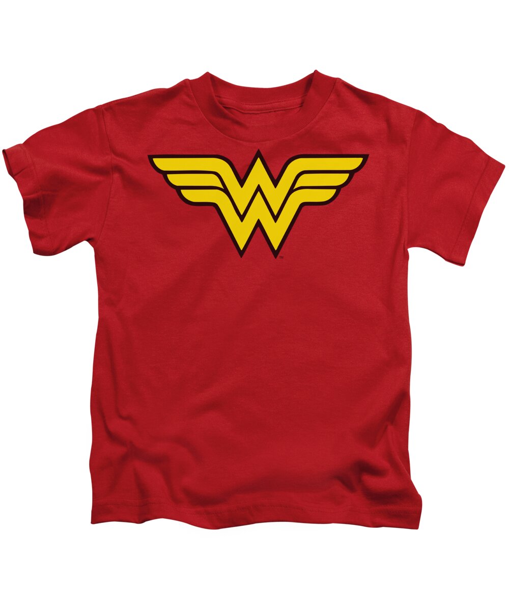 Dc Comics Kids T-Shirt featuring the digital art Dc - Wonder Woman Logo by Brand A