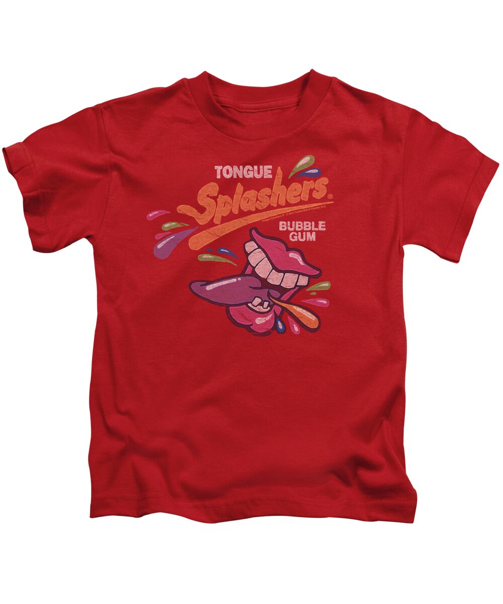 Dubble Bubble Kids T-Shirt featuring the digital art Dubble Bubble - Distress Logo by Brand A
