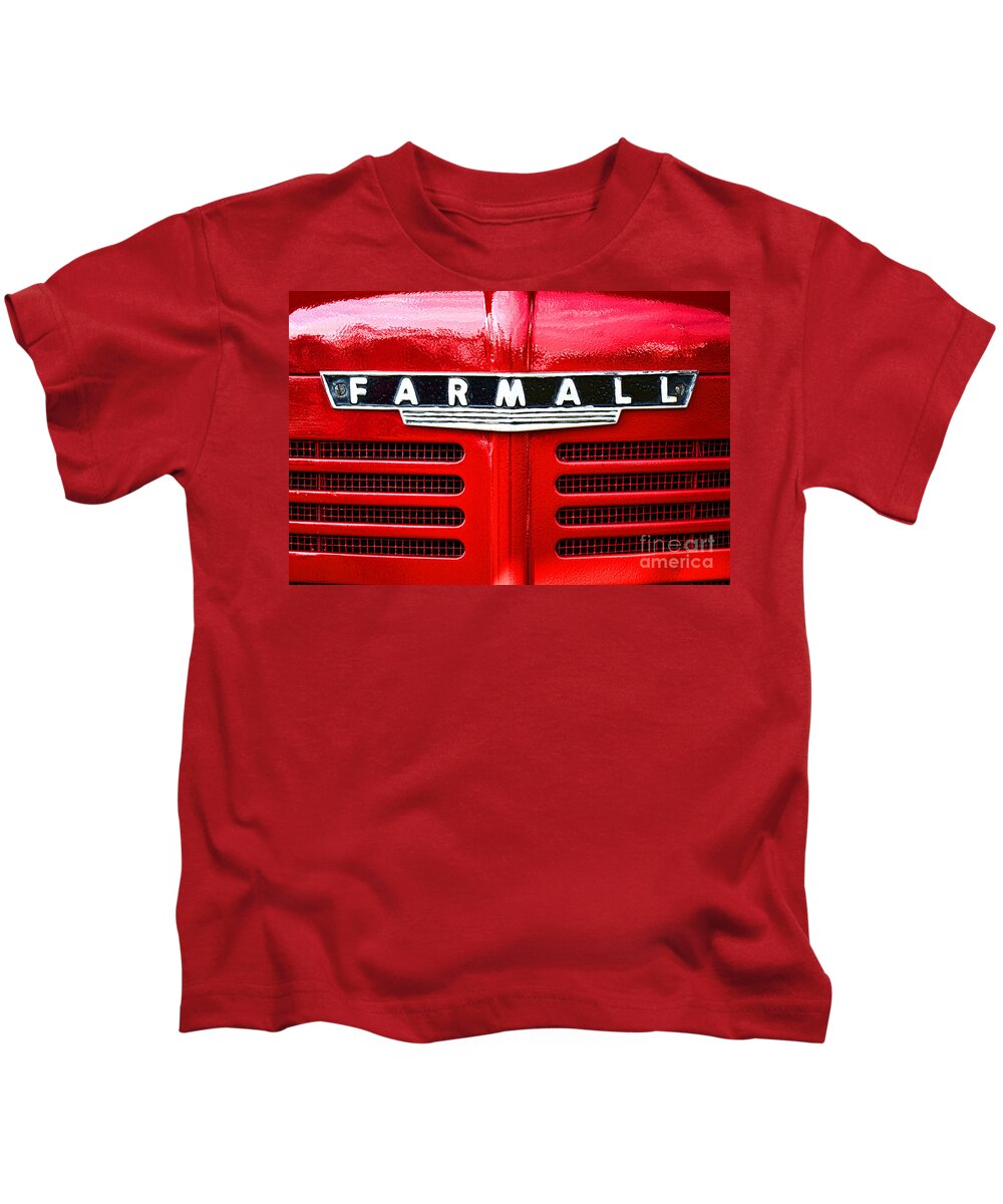 Farmall Kids T-Shirt featuring the photograph Farmall by Olivier Le Queinec