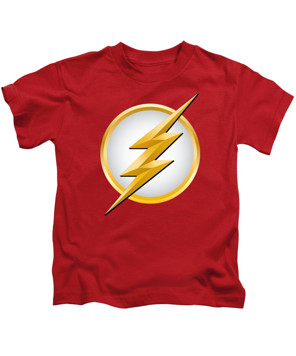  Kids T-Shirt featuring the digital art Flash - New Logo by Brand A