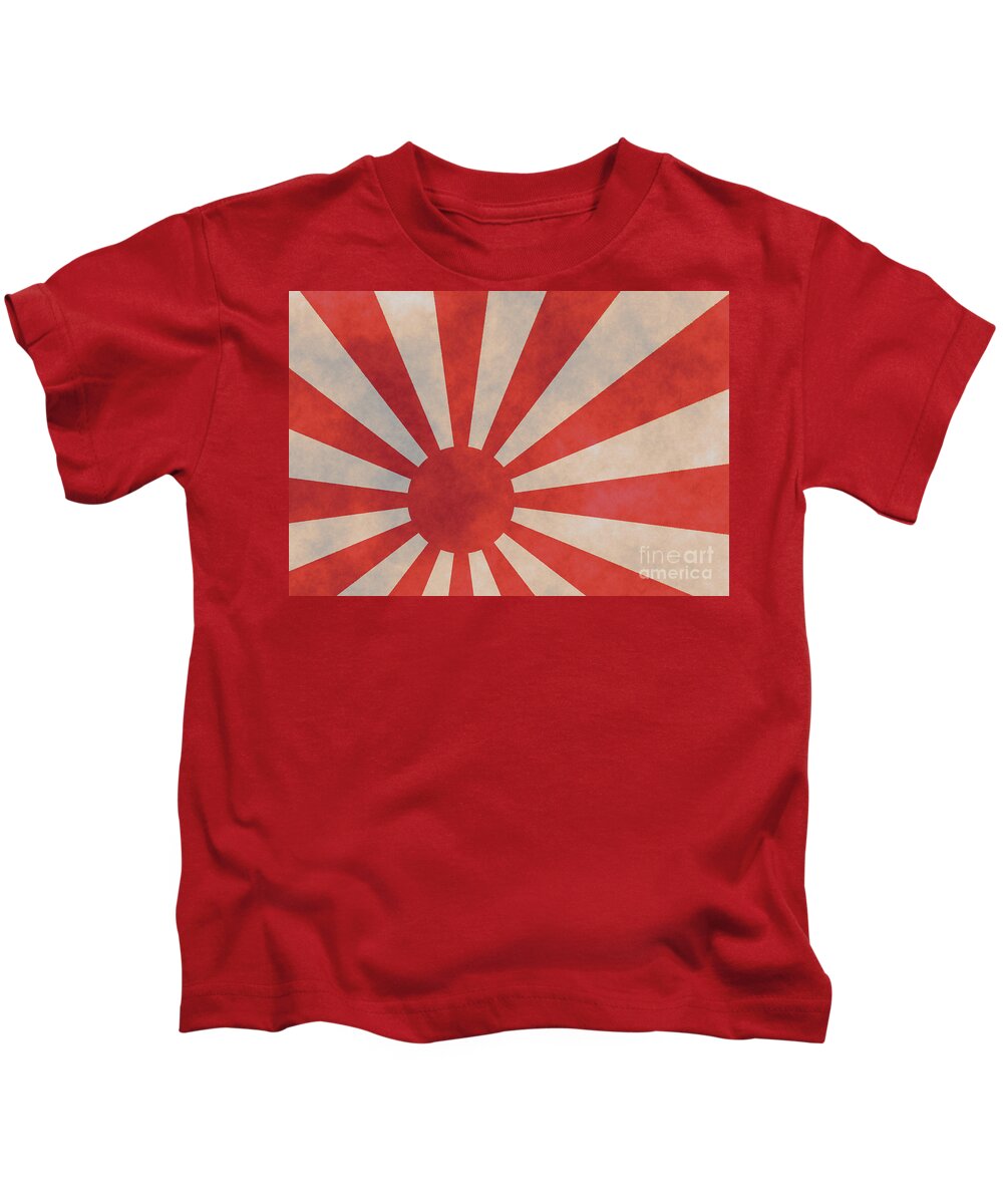 Japanese Kids T-Shirt featuring the digital art Japanese Rising Sun by Amanda Mohler
