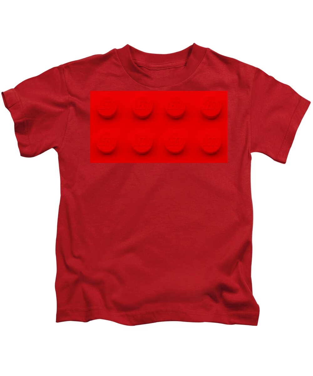 Lego Block Red Kids T-Shirt by Rob Hans - Pixels