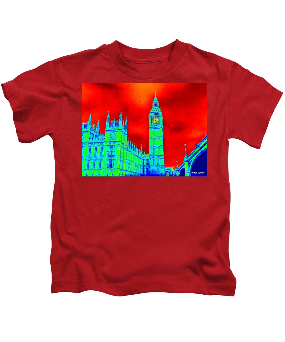 Landscape Kids T-Shirt featuring the photograph London Icon 2 by Gordon James
