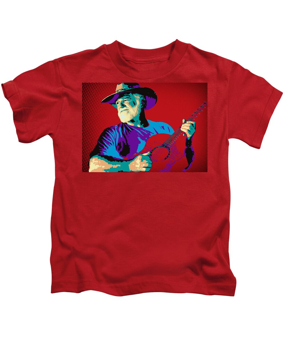 Guitar Kids T-Shirt featuring the photograph Jack Pop Art by Daniel George