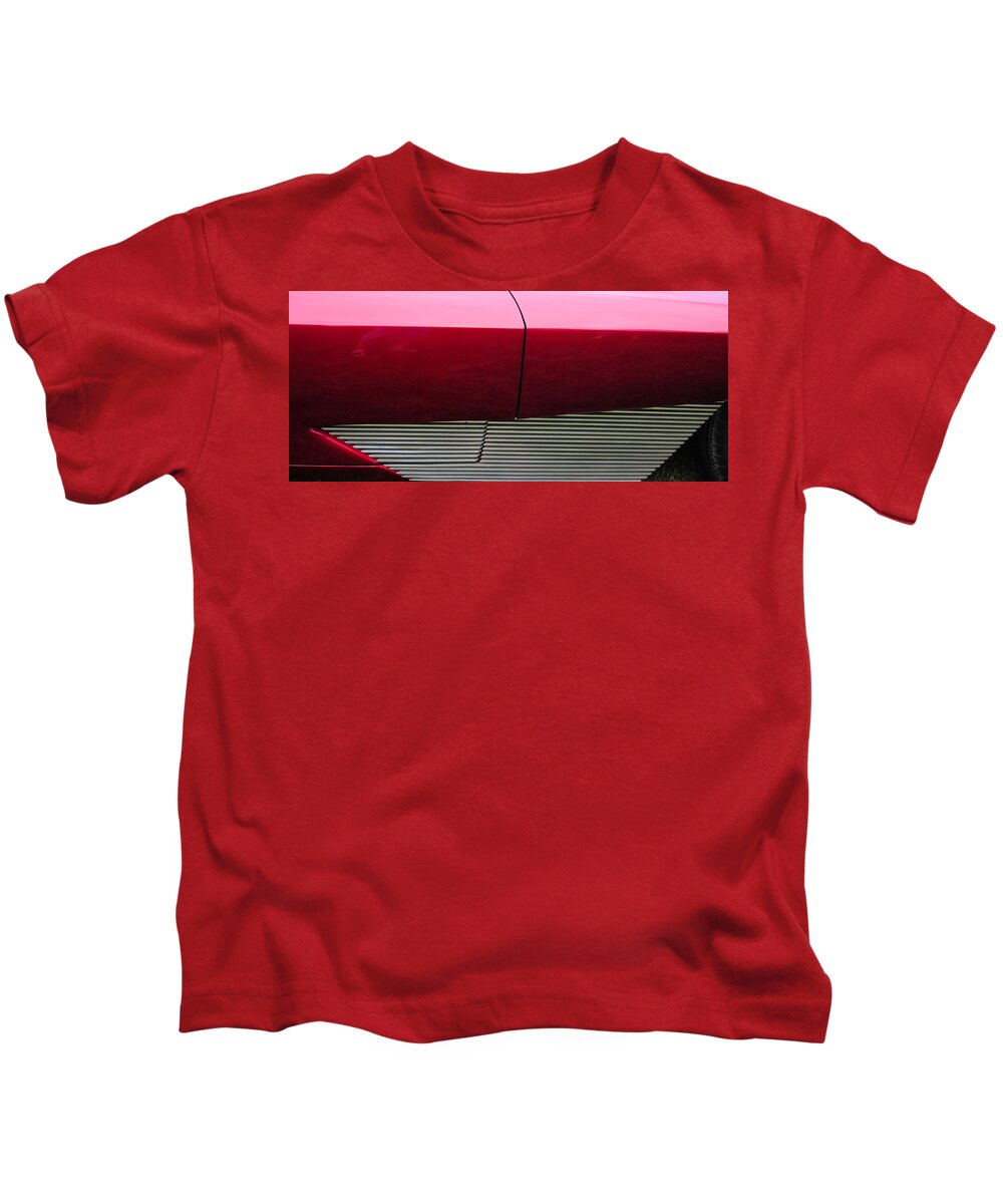 Red Kids T-Shirt featuring the photograph Red Car by Glory Ann Penington