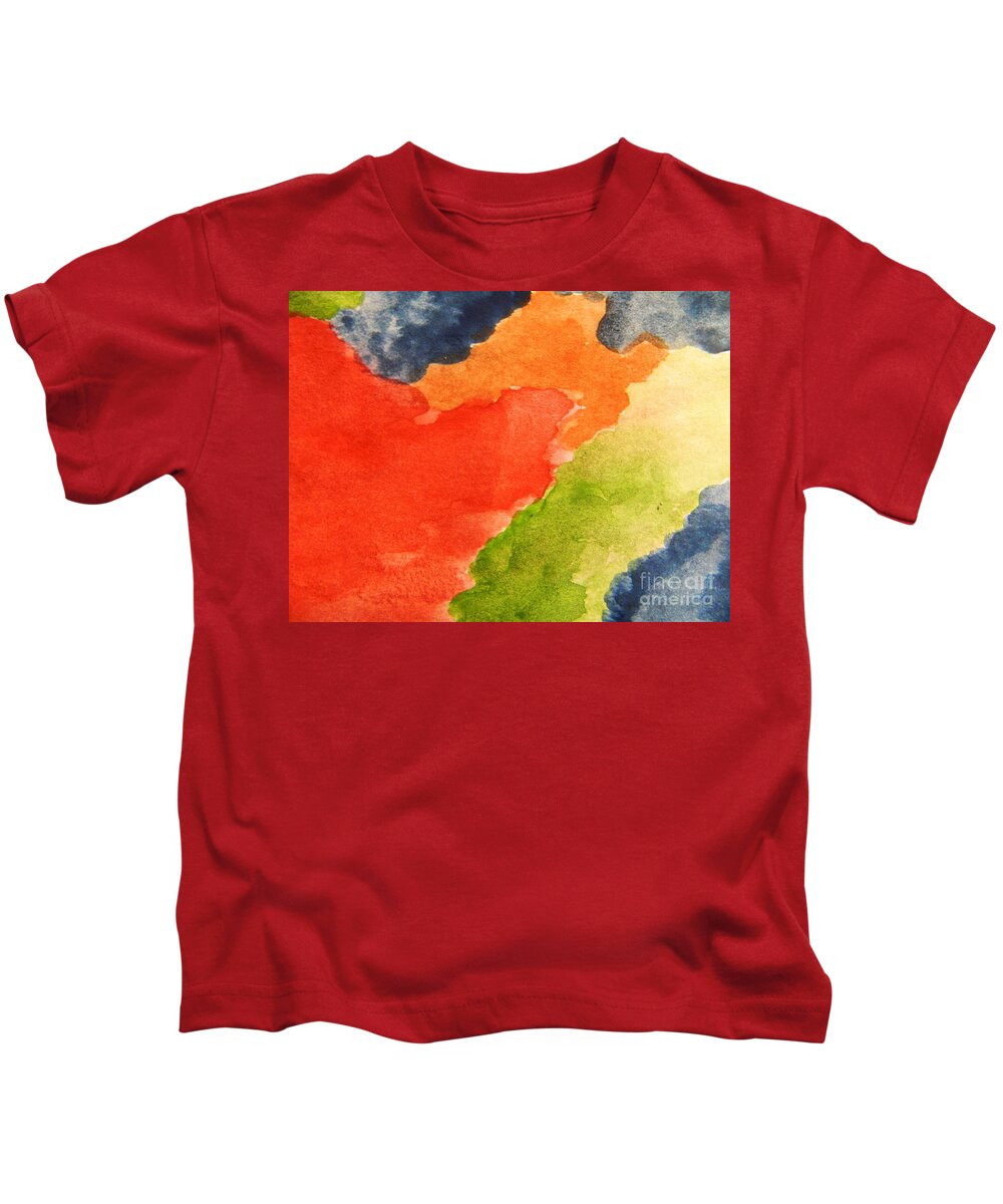 Yellow Kids T-Shirt featuring the photograph Wash Away by Andrea Anderegg