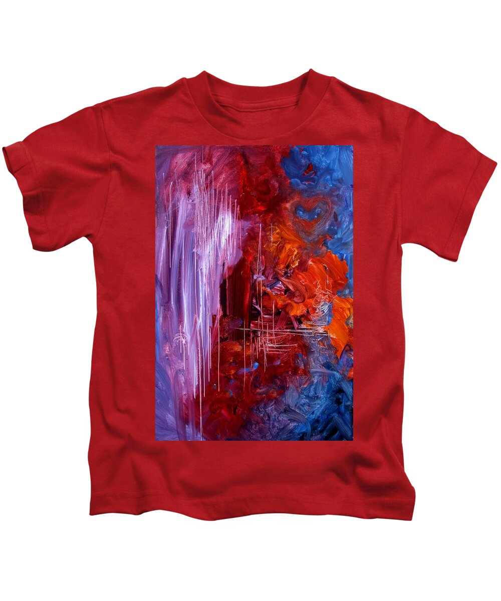 Abstract Kids T-Shirt featuring the painting A Teacher's Sadness by J Vincent Scarpace