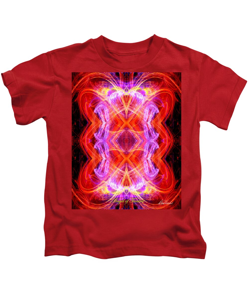Angel Kids T-Shirt featuring the digital art Angel of Tantra by Diana Haronis