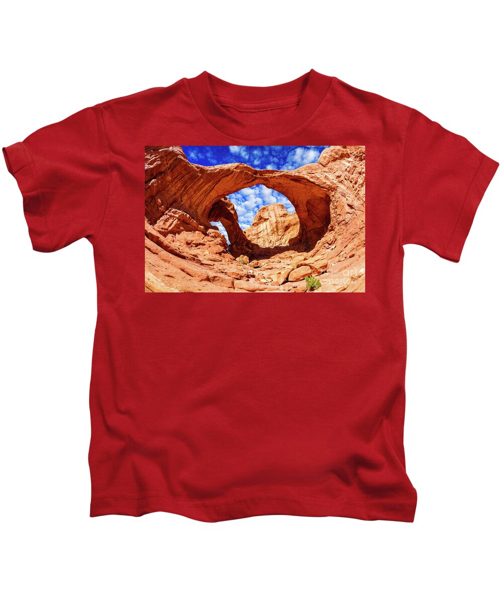 Arches National Park Kids T-Shirt featuring the photograph Arches National Park by Raul Rodriguez