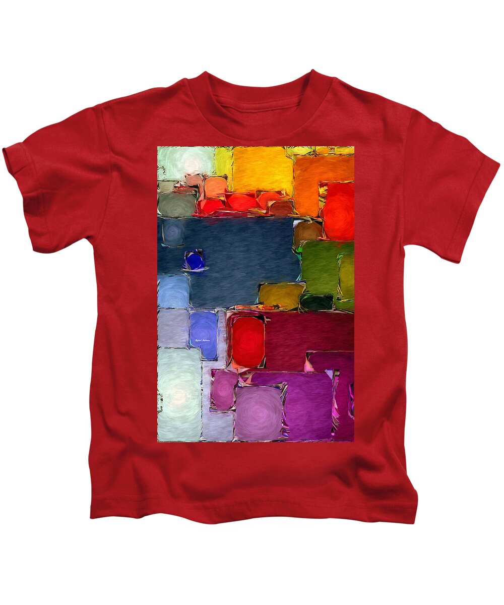 Rafael Salazar Kids T-Shirt featuring the digital art Abstract 005 by Rafael Salazar