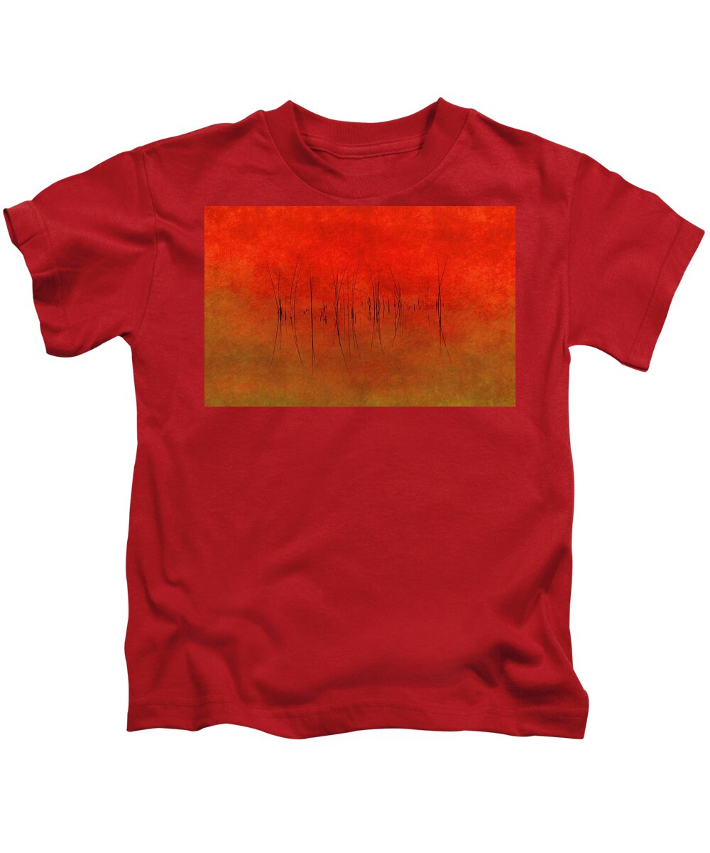 Abstract Kids T-Shirt featuring the photograph Abstract Sunset by Andrea Kollo