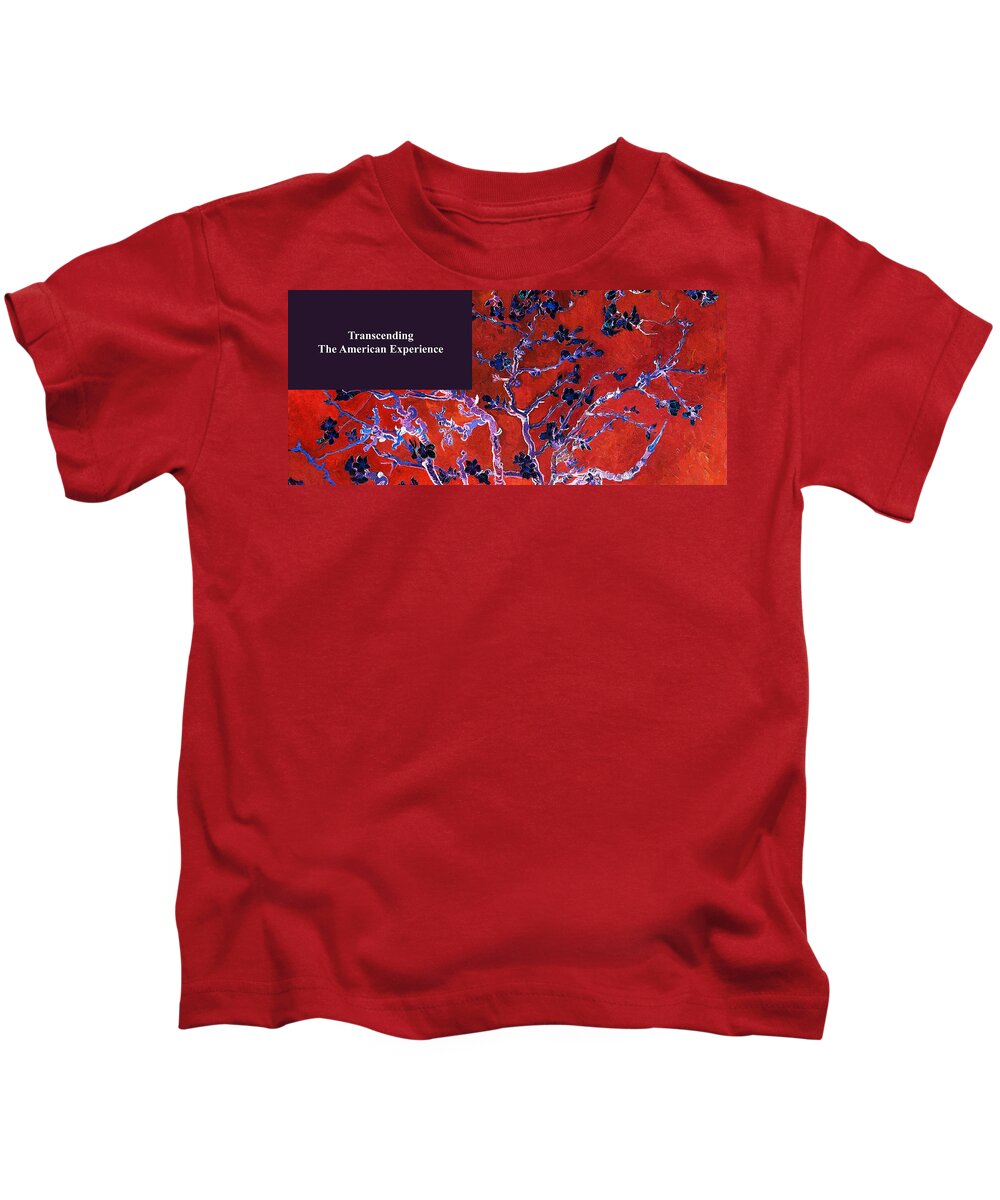 Postmodernism Kids T-Shirt featuring the digital art American Intellectual 7 by David Bridburg