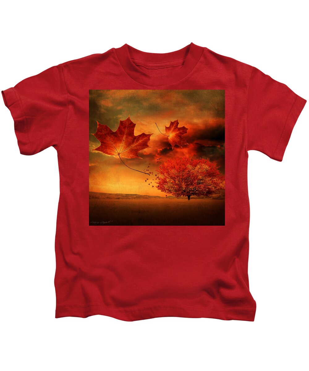 Maple Tree Kids T-Shirt featuring the photograph Autumn Blaze by Lourry Legarde