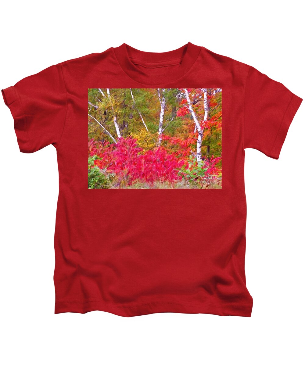Autumn Kids T-Shirt featuring the photograph Autumn Decor by Carol Randall