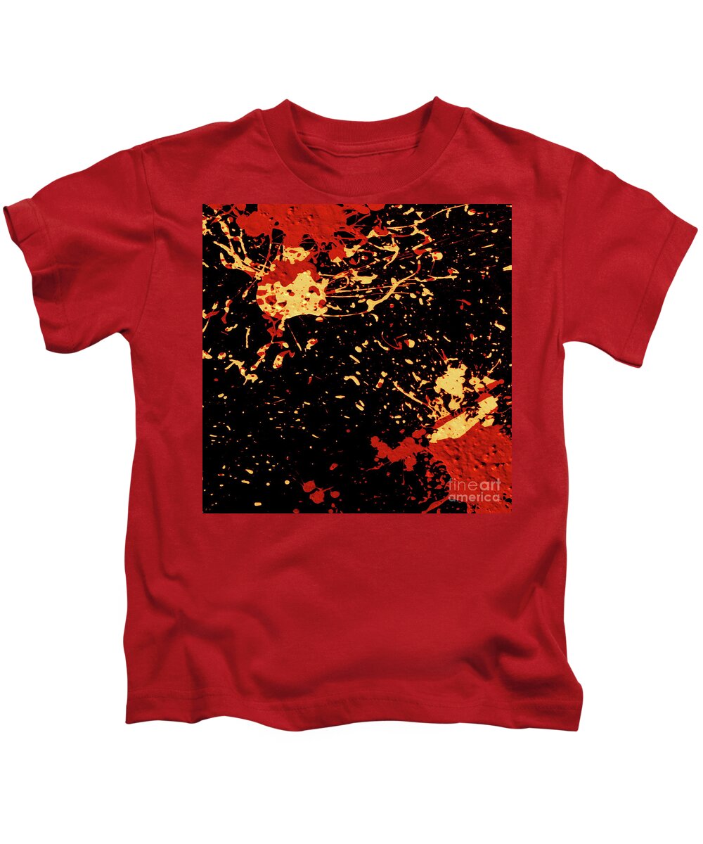 Acrylic Painting Kids T-Shirt featuring the painting Cancerous by Tim Richards