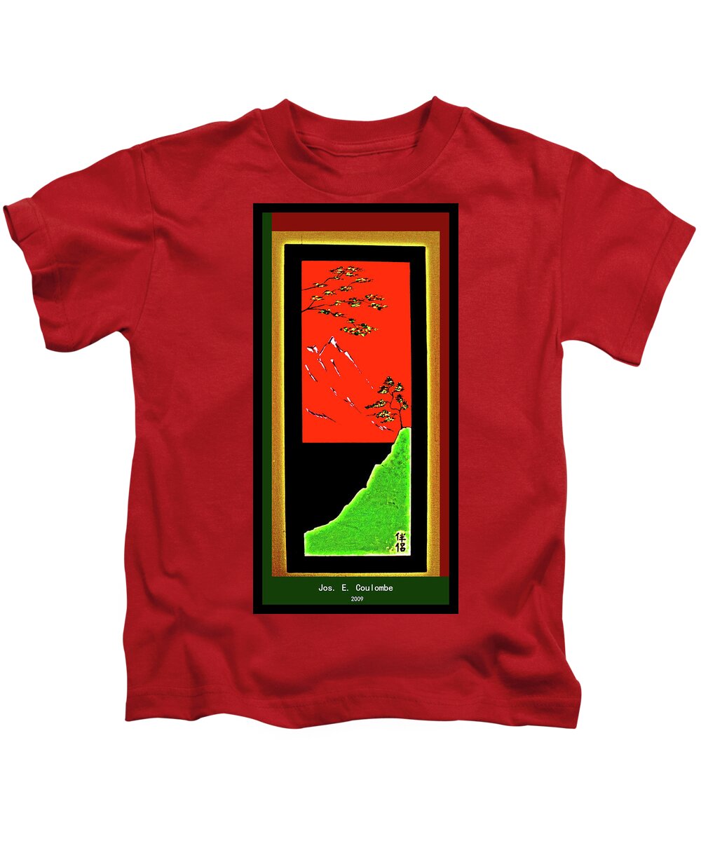 China Kids T-Shirt featuring the painting China Island Trees by Joseph Coulombe