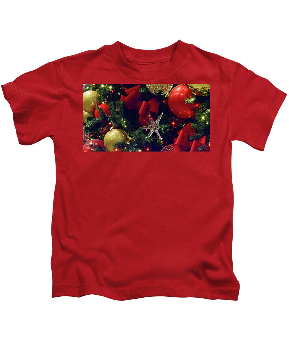 Christmas Ornaments Kids T-Shirt featuring the photograph Christmas Ornaments No. 1-1 by Sandy Taylor