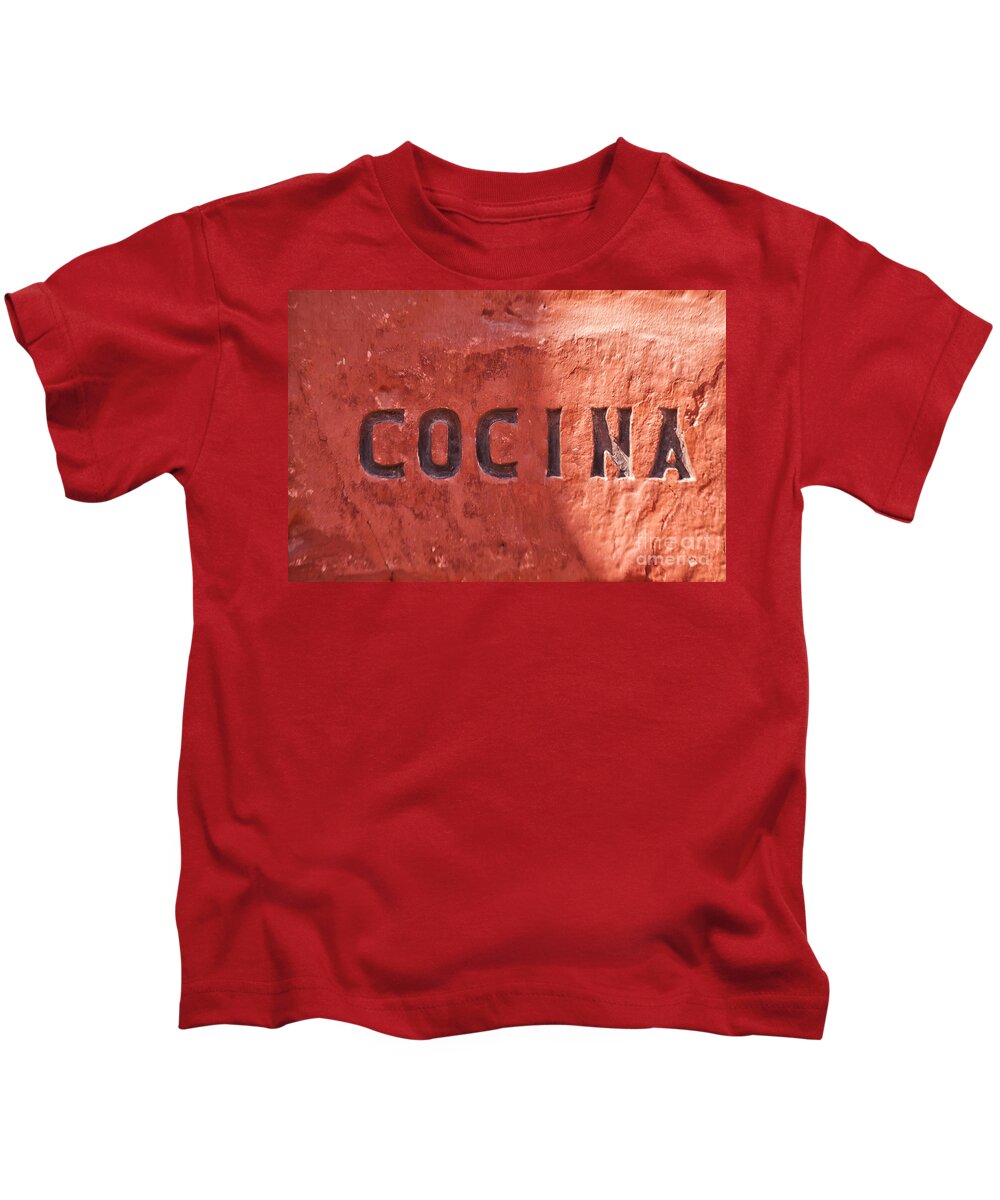 Downtown Kids T-Shirt featuring the photograph Cocina by Patricia Hofmeester