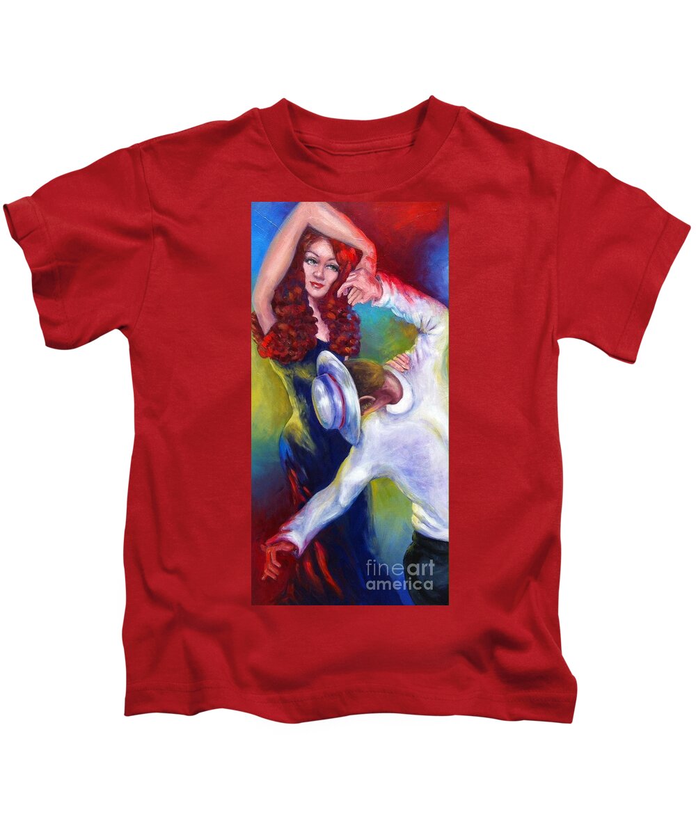  Dance Kids T-Shirt featuring the painting Dancing Out Loud by Beverly Boulet