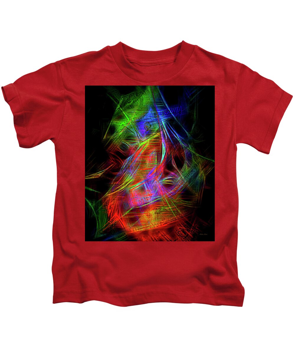 Delusional Kids T-Shirt featuring the digital art Delusional Dollars by Walter Herrit