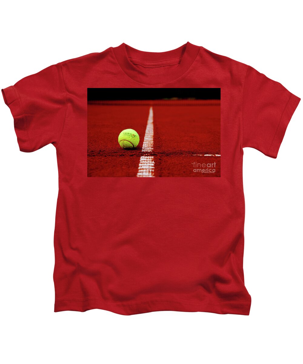 Tennis Kids T-Shirt featuring the photograph Down And Out by Hannes Cmarits