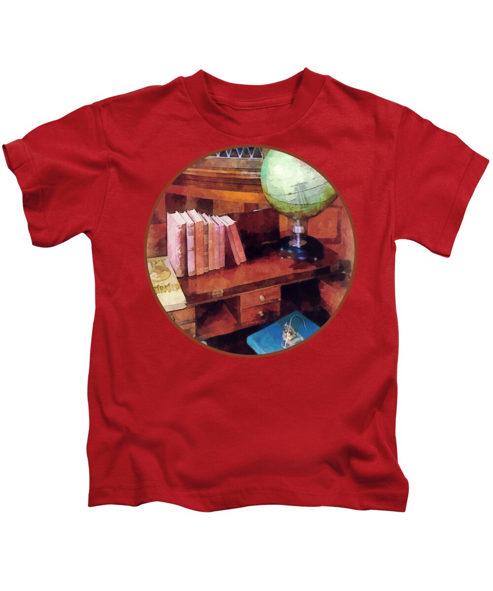 Professor Kids T-Shirt featuring the photograph Education - Professor's Office by Susan Savad