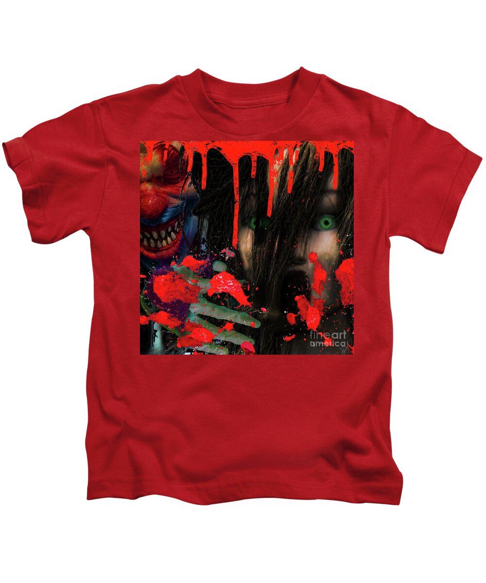 Halloween Kids T-Shirt featuring the photograph Face Your Fears by LemonArt Photography