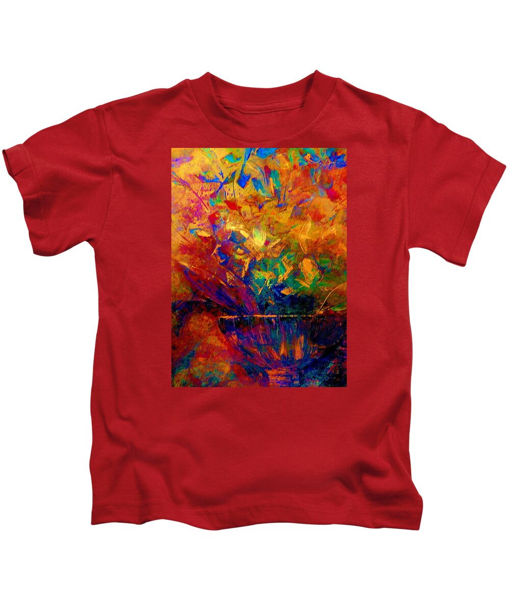 Impressionism Kids T-Shirt featuring the painting Fall Bouquet by Lisa Kaiser